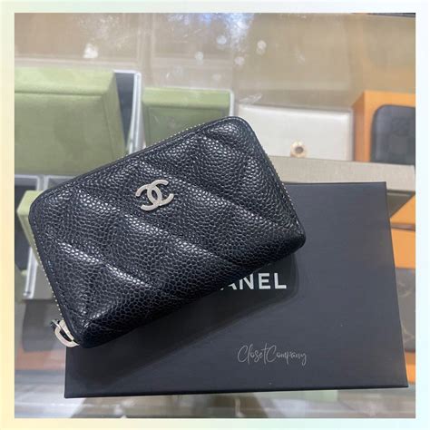 chanel card holder white|chanel card holder original.